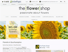 Tablet Screenshot of florists-southampton.com